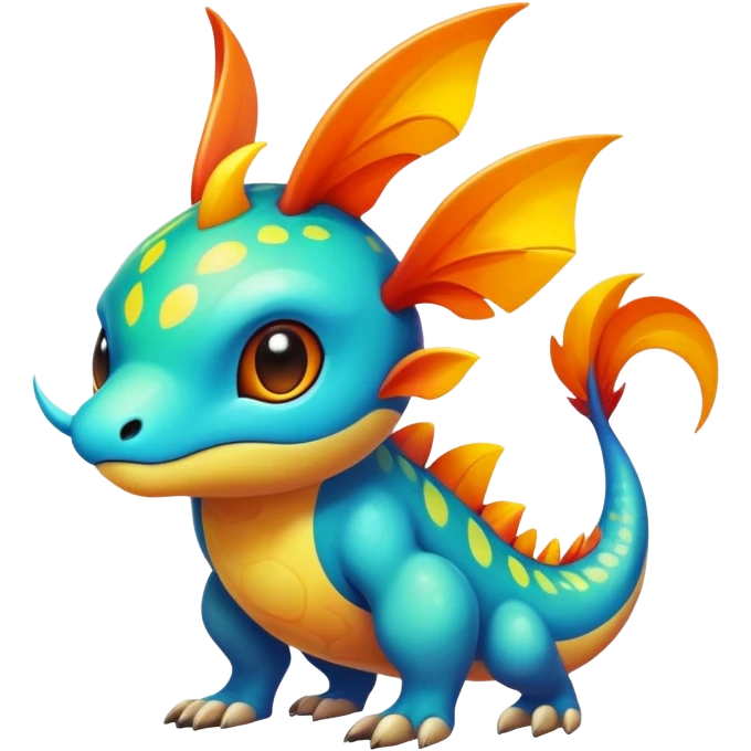 colorful vibrant Fakémon-creature with random markings emoji
