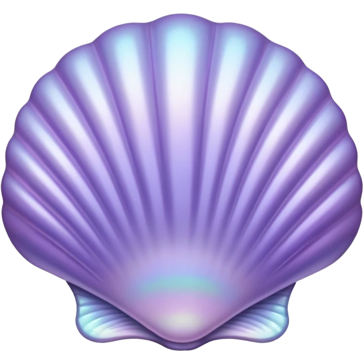 lavender shell with pearlescent sheen emoji