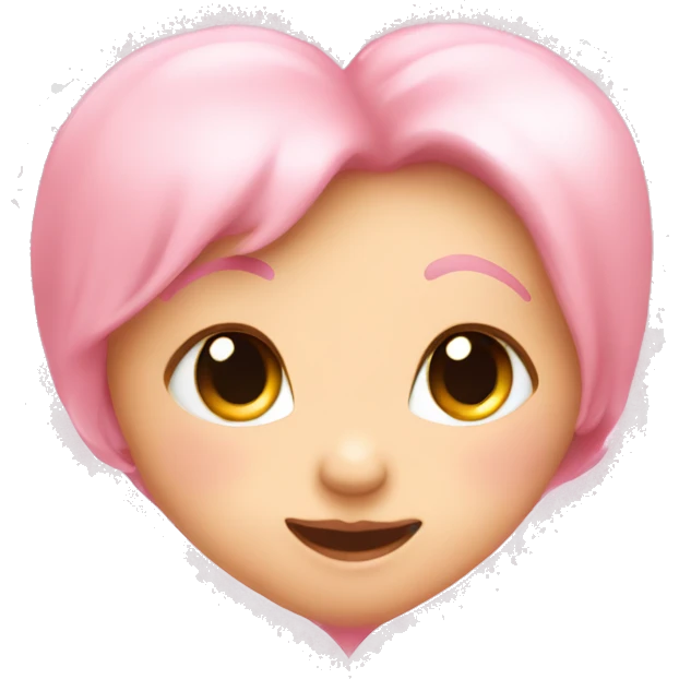Baby pink heart with sparkles emoji