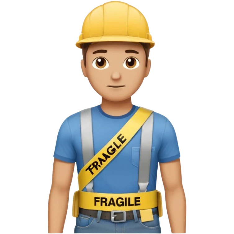 Apartment Mover, Fragile-Label Runner hold tape belt. emoji