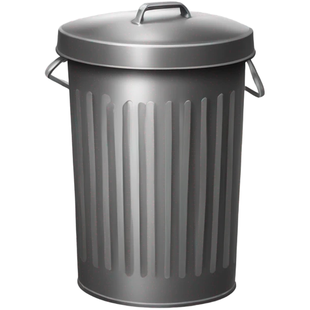 a trash can emoji