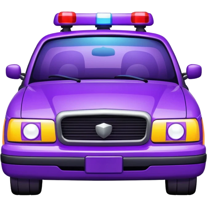 purple police car light emoji