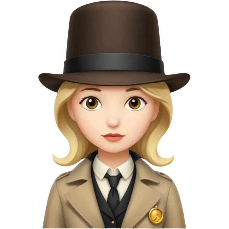  Girl Detective with a tophat emoji
