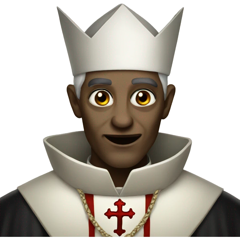 Vampire pope emoji