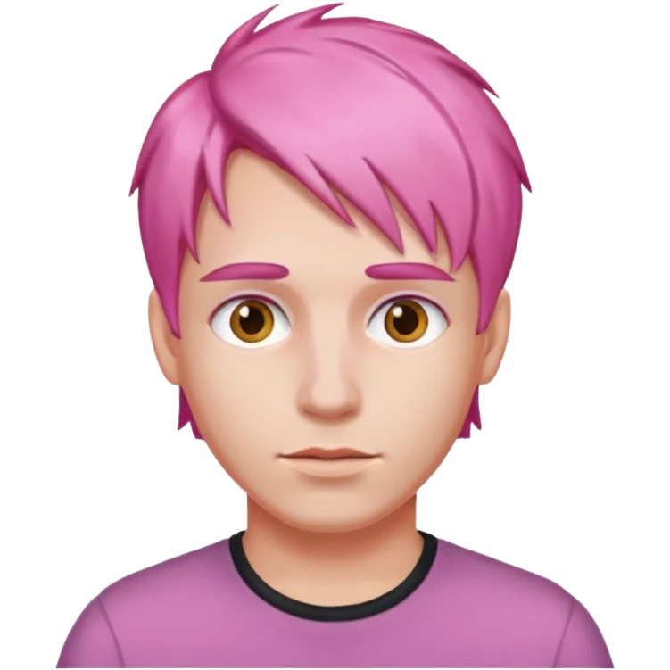 pink haired man emoji