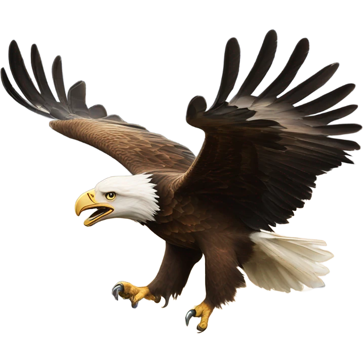 Flying eagle eating a ram emoji