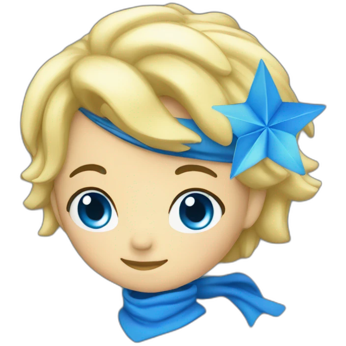 Étoile bleue emoji