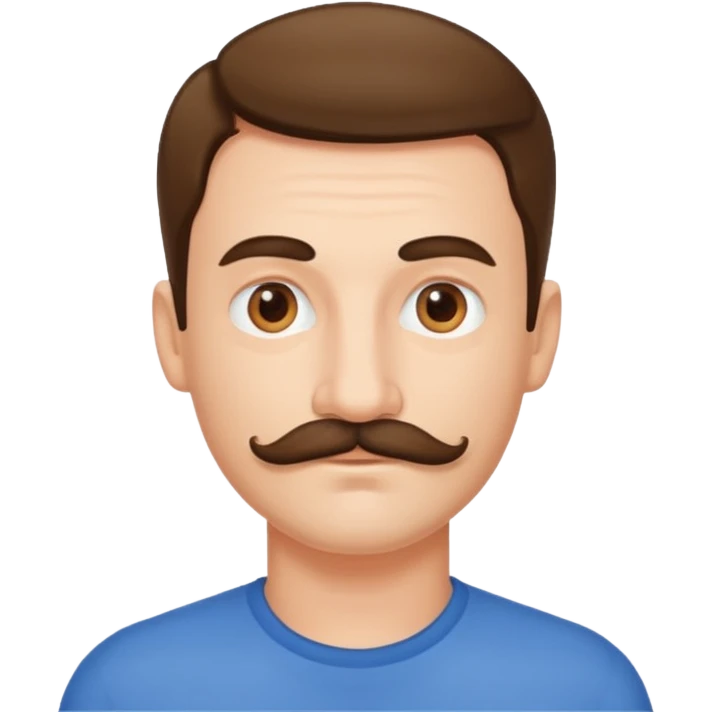 Thin Mustache Man emoji