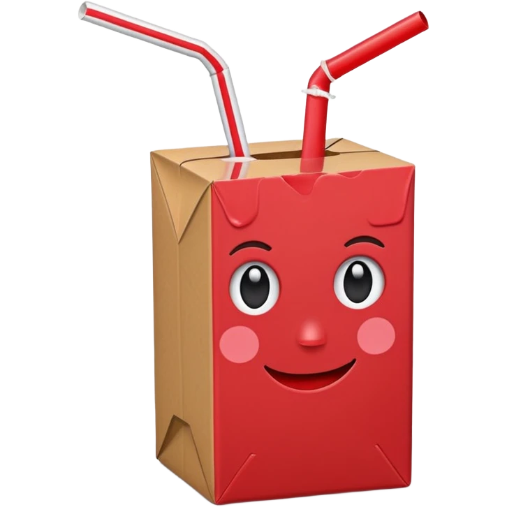 juice box RED emoji