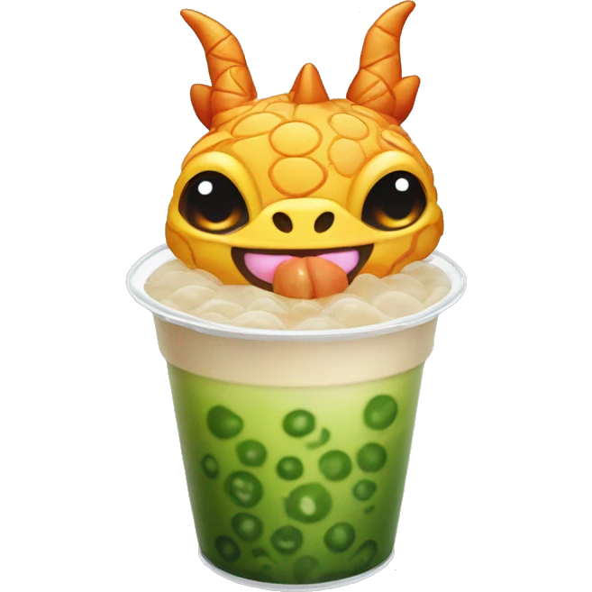 dragon bubble tea emoji