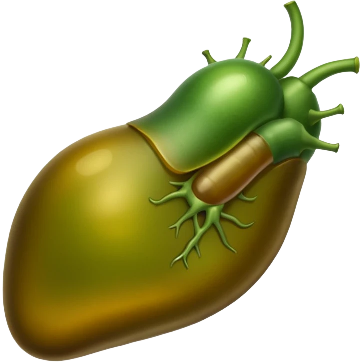 Gallbladder (organ situated under the liver)  emoji