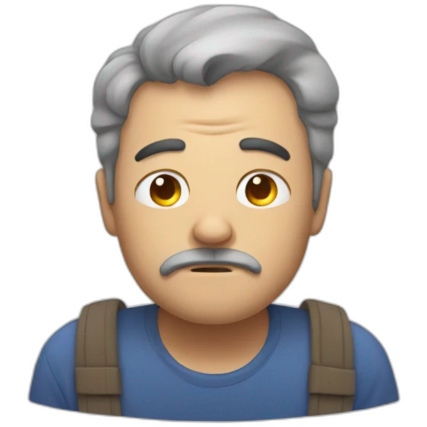 Sleepy man emoji