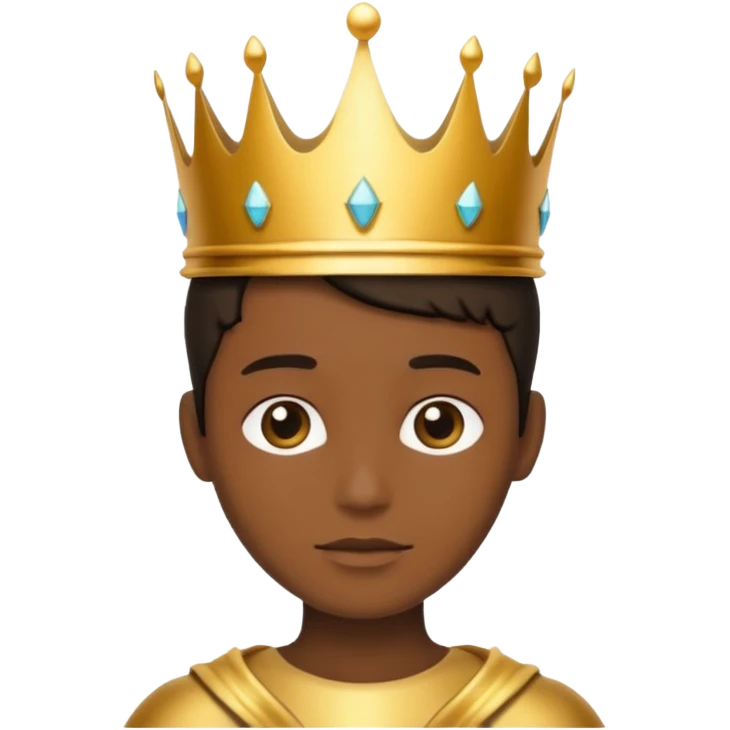 silhouette with a crown above the head emoji