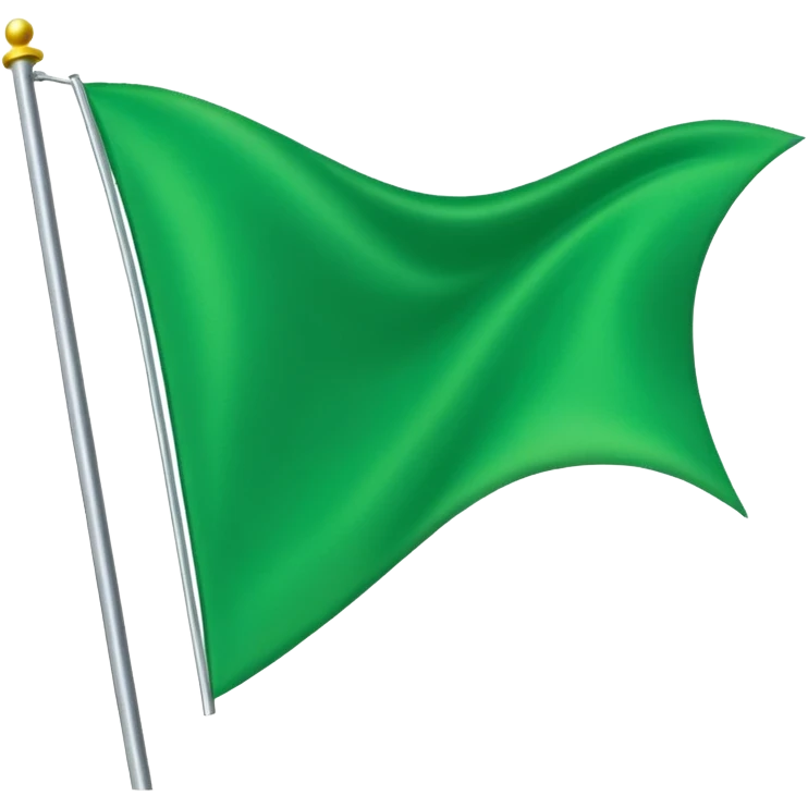 Bright Green triangle flag emoji