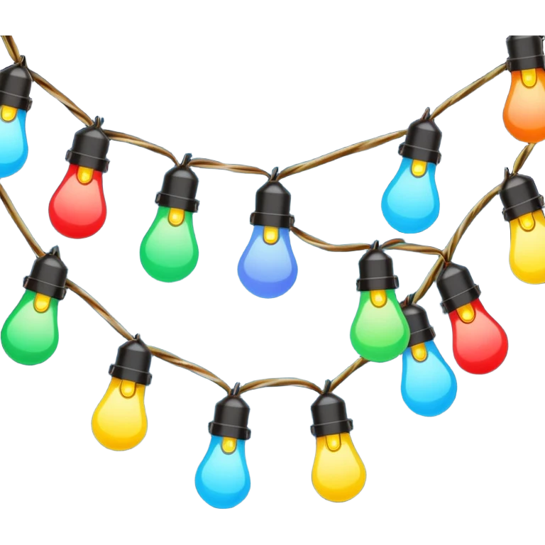Christmas lights  emoji
