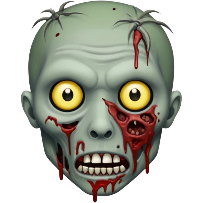 perfect circle shape zombie  emoji