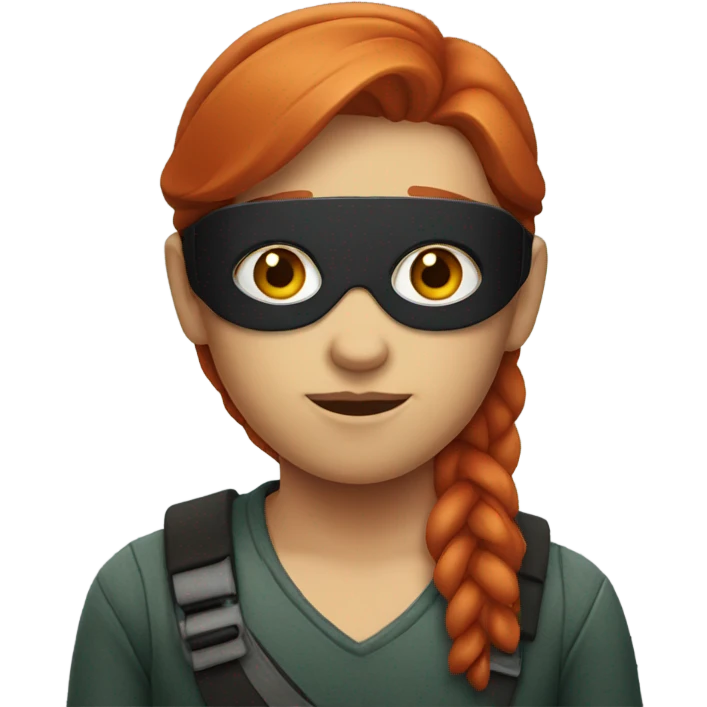 Redhead with eyepatch  emoji