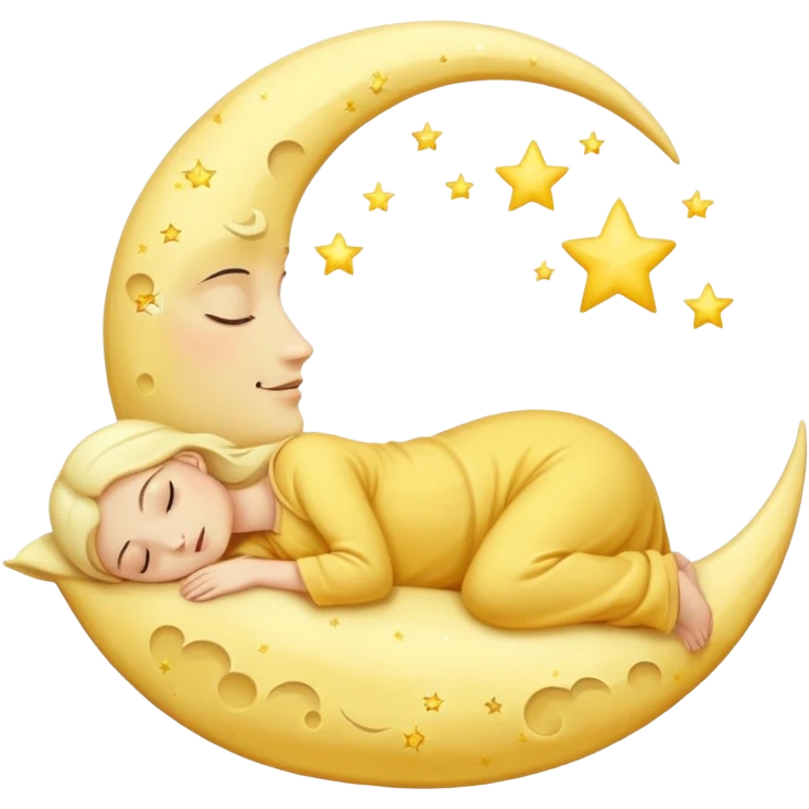 crescent moon sleeping emoji