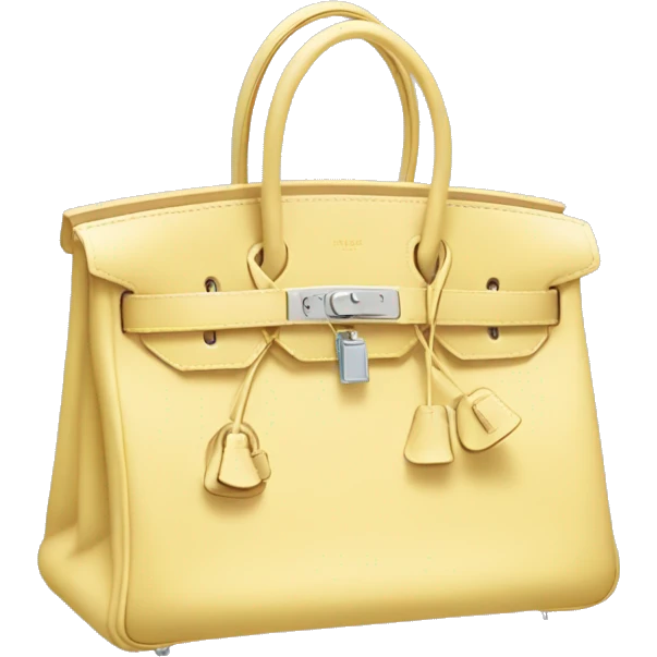 pale yellow hermes birkin bag emoji