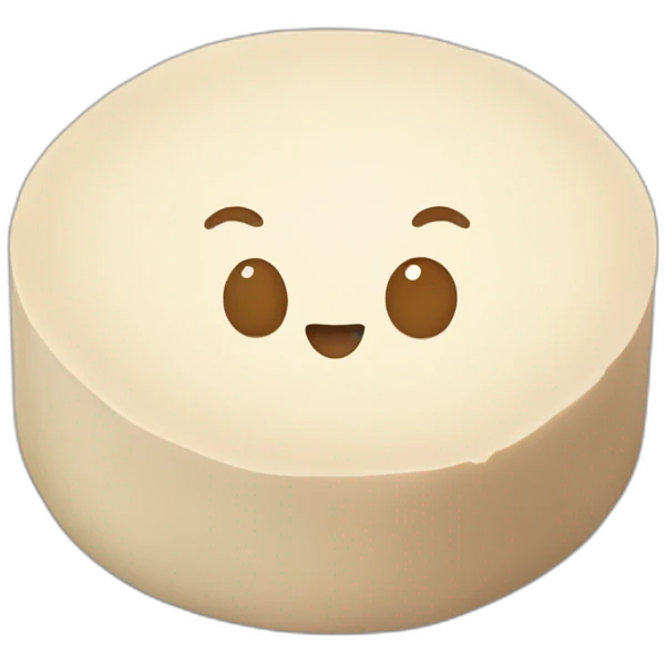 round tofu emoji