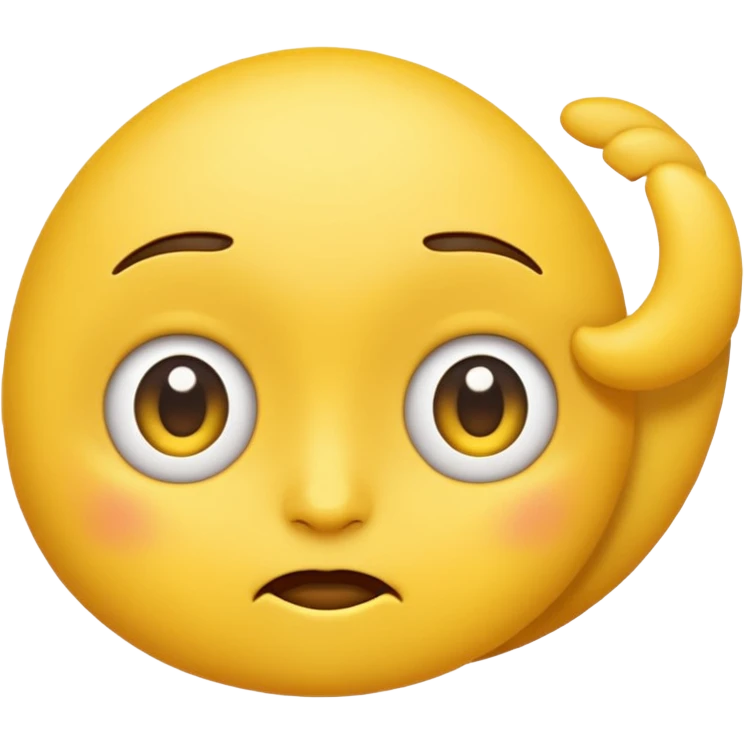 Emoji doing the side eye emoji