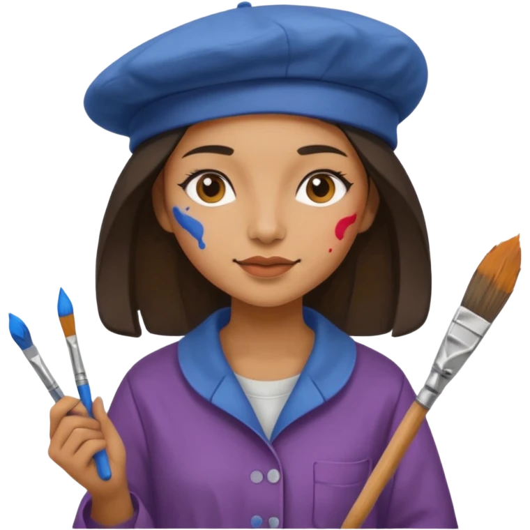 Street Painter woman emoji