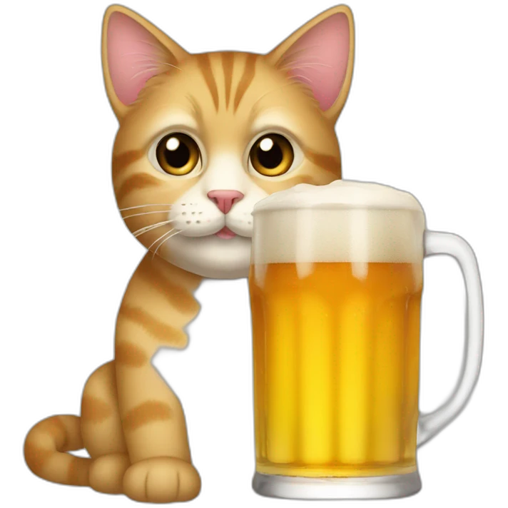 Cat-drink-biere emoji