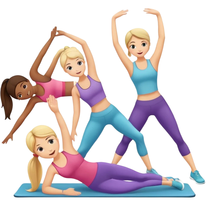 Pilates girls emoji