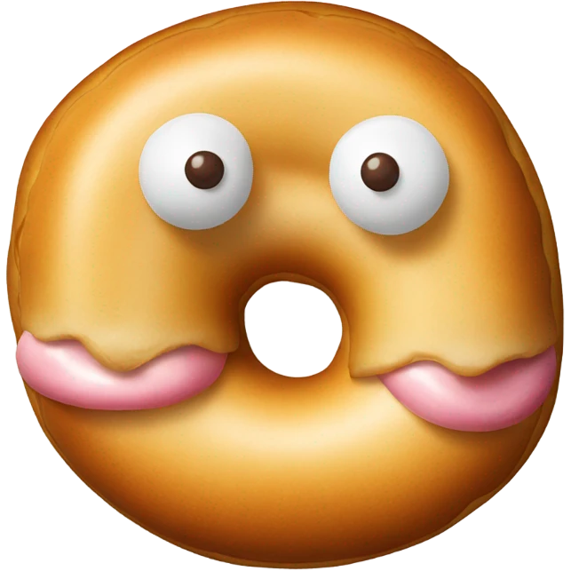 Hot dog in donut hole emoji
