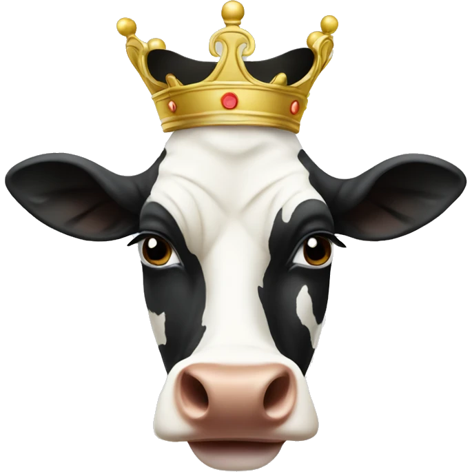 Queen Victoria as a cow emoji
