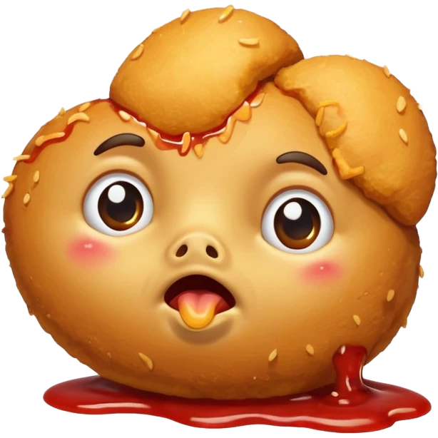Crying chicken nuggets  emoji