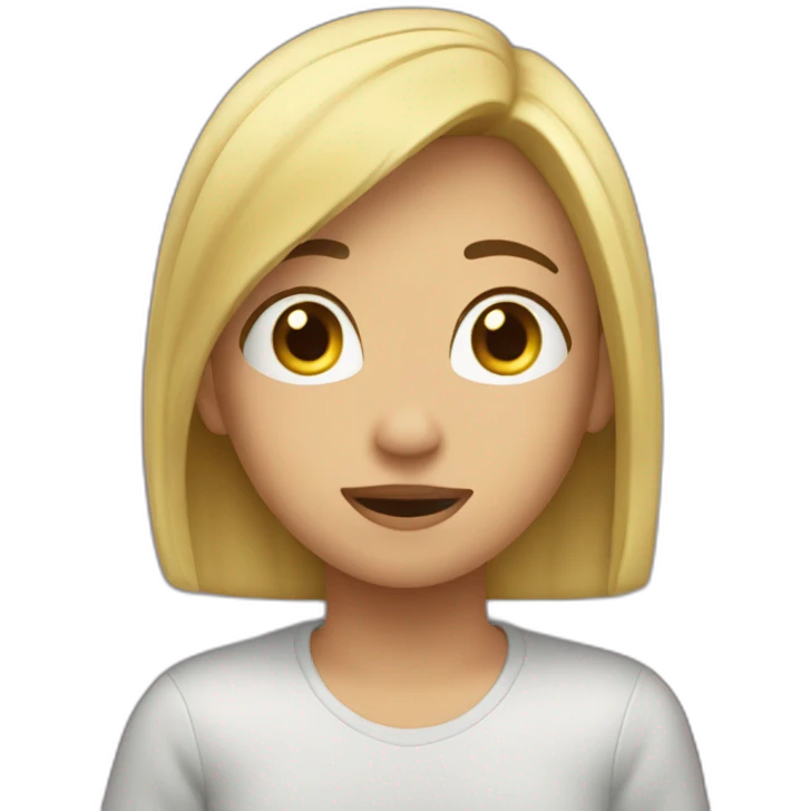 Carita diciendo no emoji