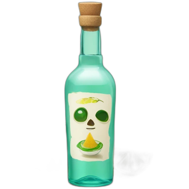 Mezcal shot on pyramid emoji