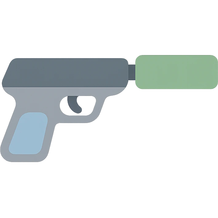 pistol with a silencer emoji
