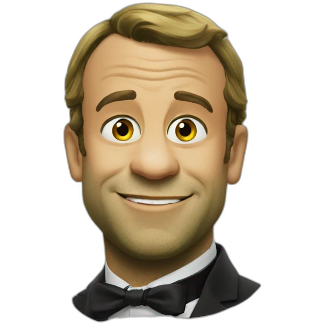 Macron Shrek face emoji
