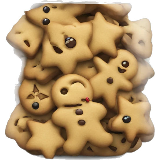Cozy christmas cookies jar emoji