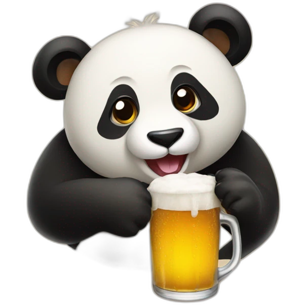 beer panda emoji