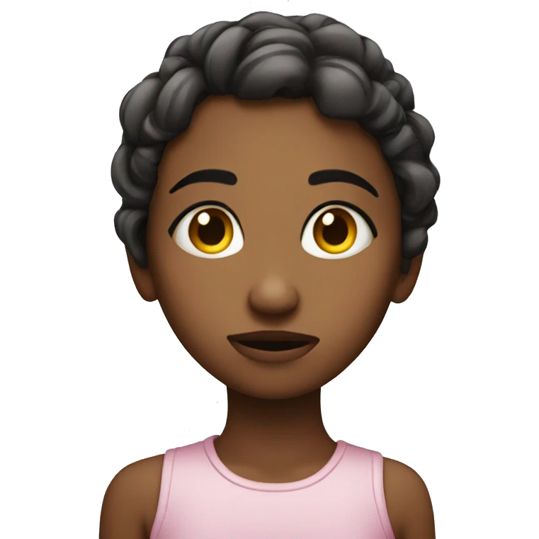 Girl giving side eye emoji