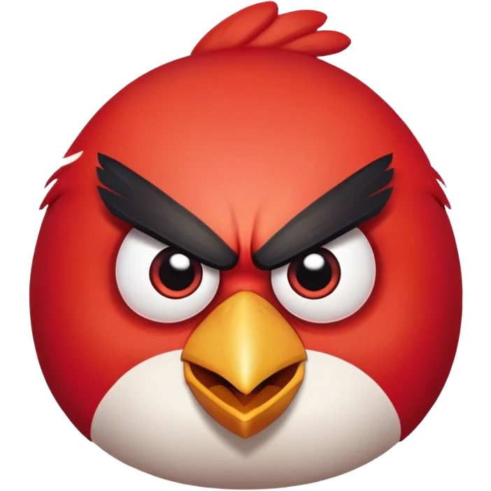 Angry bird emoji