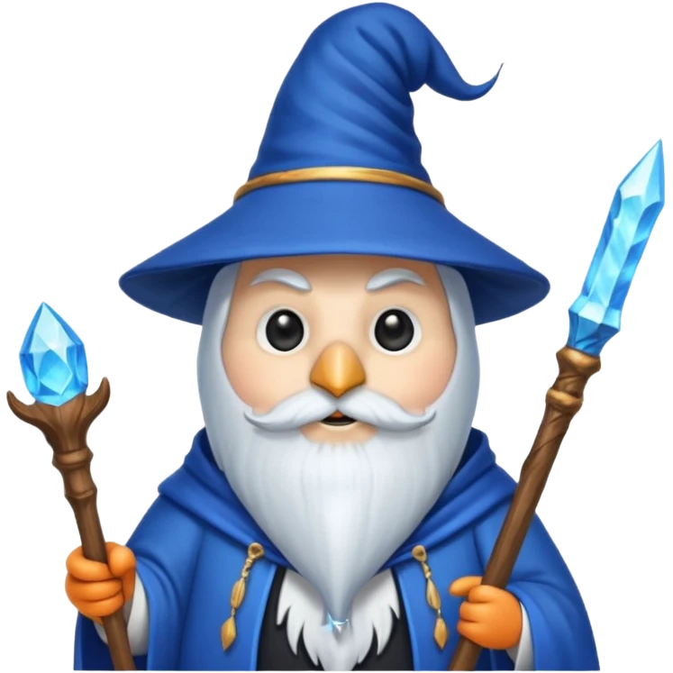 Penguin Wizard emoji