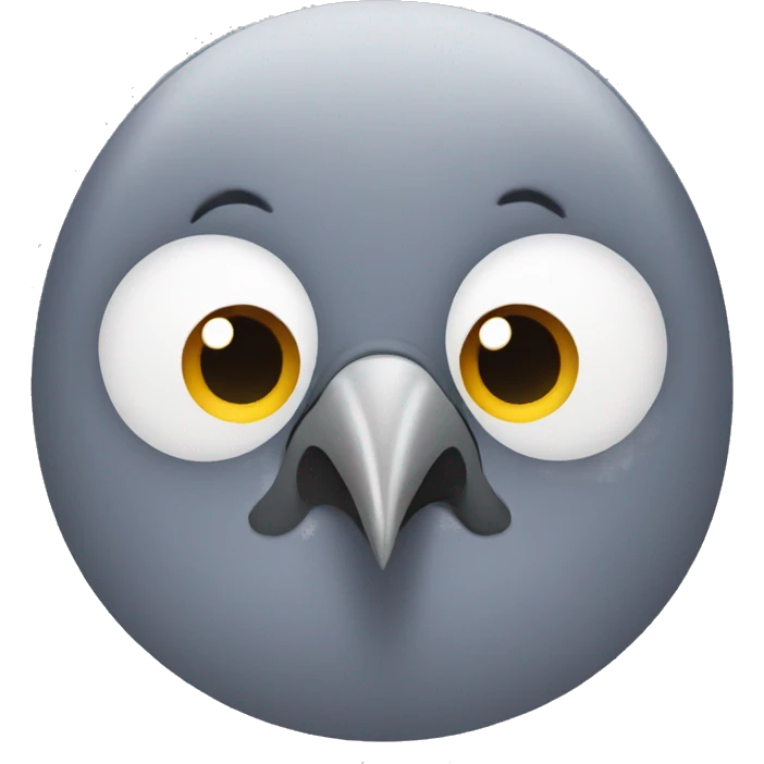 Pigeon face emoji