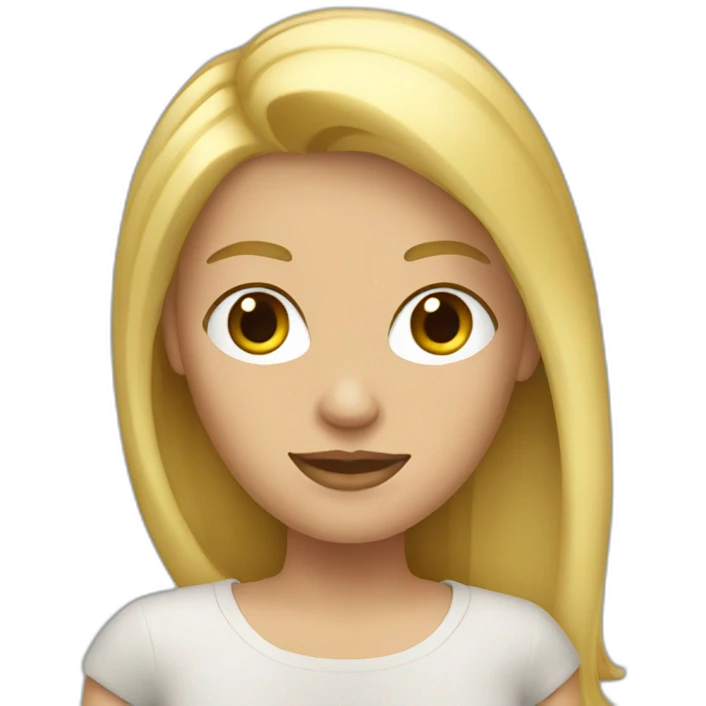 Une femme blonde emoji