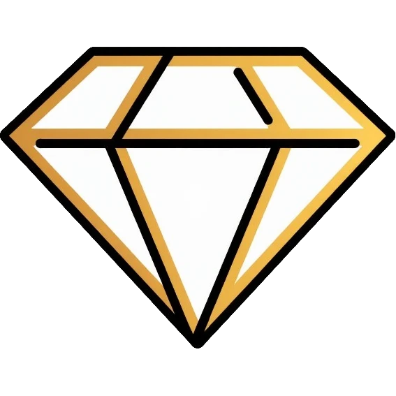 luxury jewelry company logo with diamond and gold elements emoji