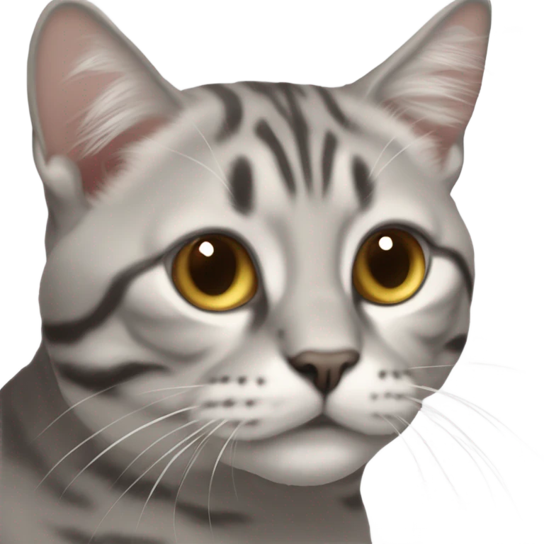 Шотландская стриженная кошка emoji