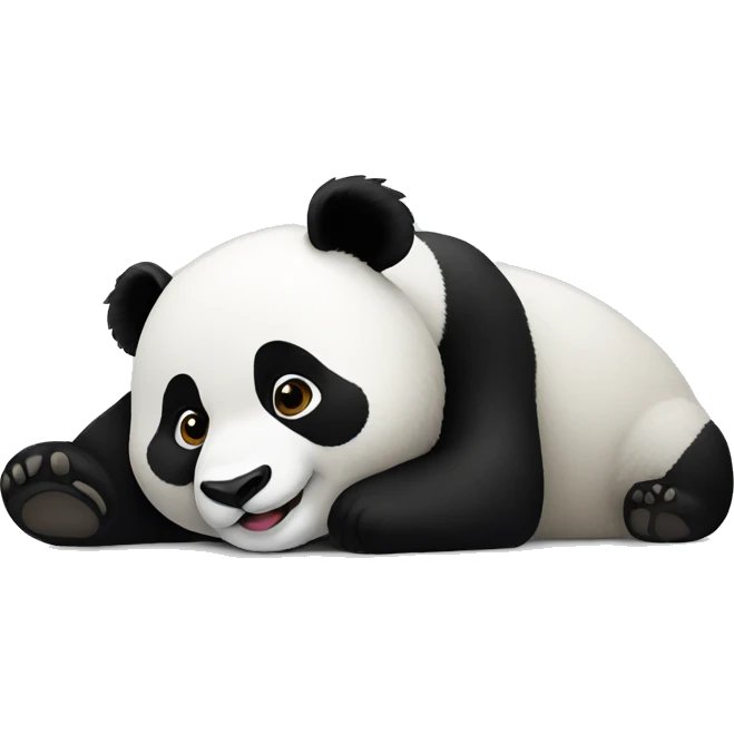 panda laying emoji