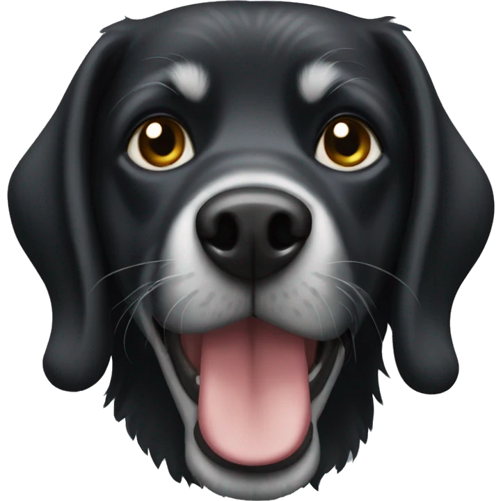 black dog emoji