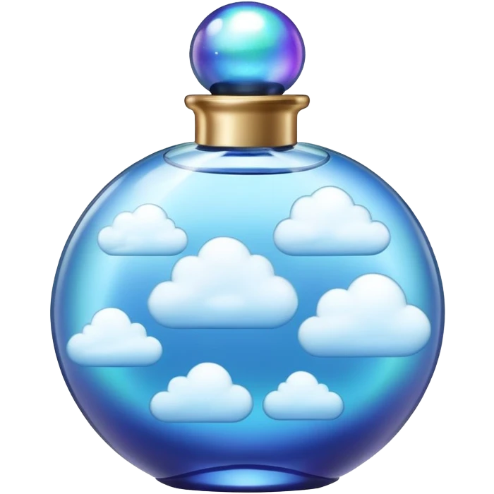 Blue cloud ariana grande perfume emoji
