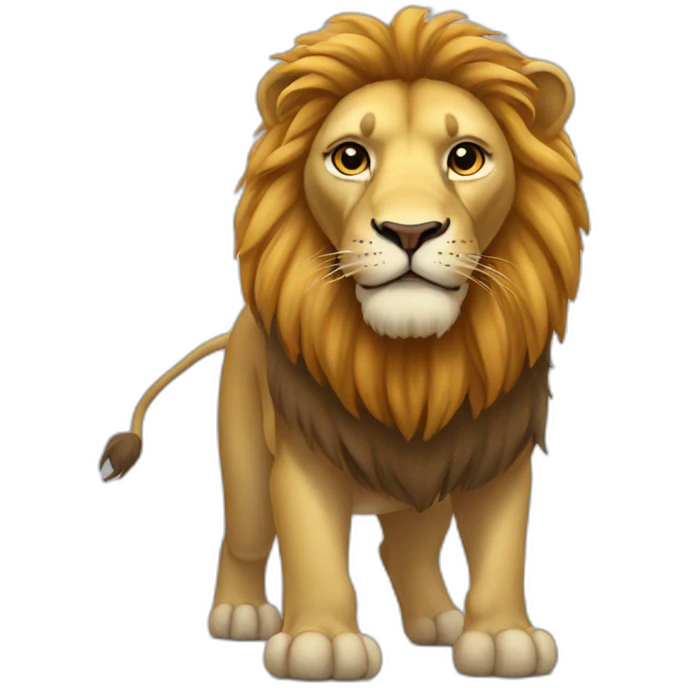 lion with elephant legs emoji