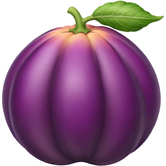 eggplant going into peach  emoji