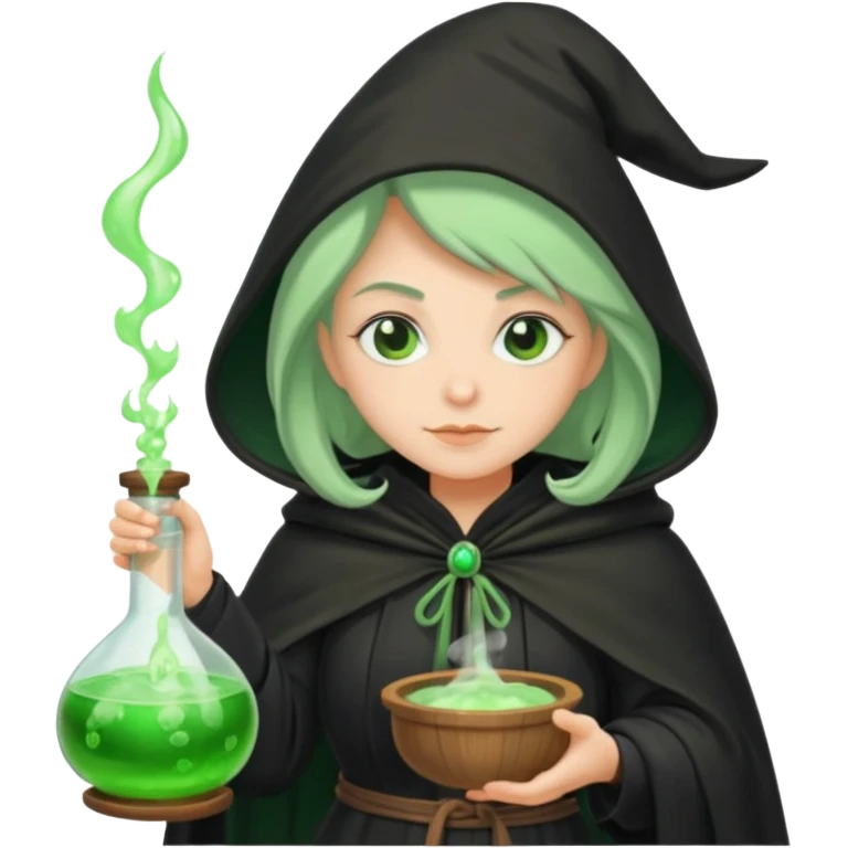 green witch cooking potion emoji